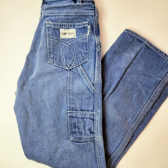 Vintage 70s size 10 Children, Kids 100% Cotton Jeans - Picture 2 of 4